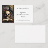 Carte De Visite Mystère Horreur Gothique Écrivain (Devant / Derrière)
