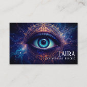 Carte De Visite Mysterious Eye Mandala Clairvoyant Psychique Moyen (Devant)