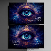 Carte De Visite Mysterious Eye Mandala Clairvoyant Psychique Moyen