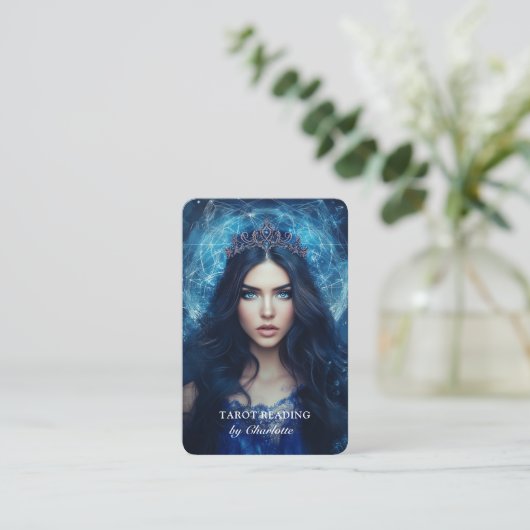 Carte De Visite Mystic Blue Woman (Debout devant)