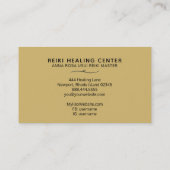 Carte De Visite *~* Mystic Magic White Gold Typography (Dos)