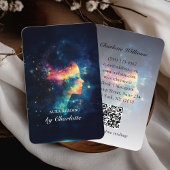 Carte De Visite Mystic Universe Woman QR-Code