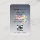 Carte De Visite Mystic Universe Woman QR-Code (Dos)