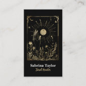 Carte De Visite Mystical design on black (Devant)