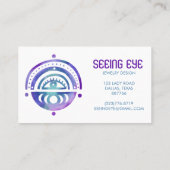 Carte De Visite Mystical Eye Magique Elegant Boho Aquarelle (Dos)