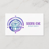 Carte De Visite Mystical Eye Magique Elegant Boho Aquarelle Chic (Devant)