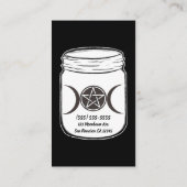 Carte De Visite Mystical Magic Moons Triple Déesse Mason Jar (Dos)
