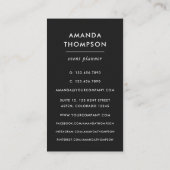 Carte De Visite Mystique cosmique (Dos)