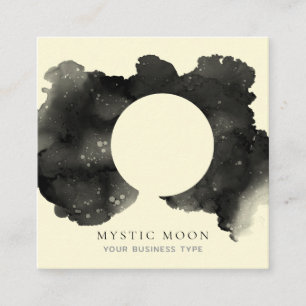 Carte de visite mystique de lune céleste