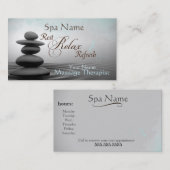 Carte de visite mystique de thérapeute de massage (Devant / Derrière)