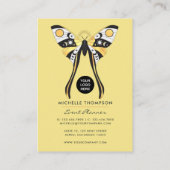 Carte de visite mystique des papillons d'or célest (Dos)