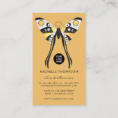 Carte de visite mystique des papillons d'or célest (Dos)