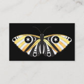 Carte de visite mystique des papillons d'or célest (Devant)