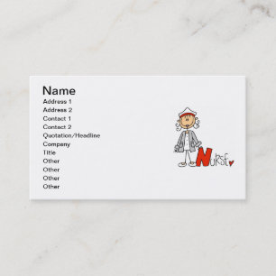 Carte De Visite N est pour infirmière