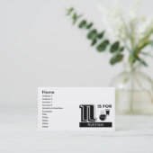 Carte De Visite N est pour la nutrition (Debout devant)