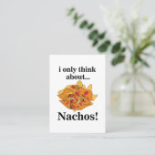 Carte De Visite Nachos Food Je Ne Pense Qu'Aux Nachos (Debout devant)