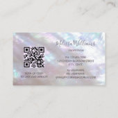 Carte De Visite Nacre iridescent (Dos)
