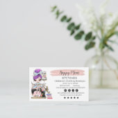 Carte De Visite Nähen der Visitenkartenfashion-Designer (Debout devant)