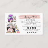 Carte De Visite Nähen der Visitenkartenfashion-Designer (Devant)