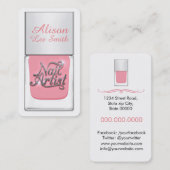 Carte De Visite Nail Artist/Nail Polish (Devant / Derrière)