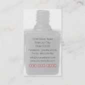 Carte De Visite Nail Artist/Nail Polish (Dos)