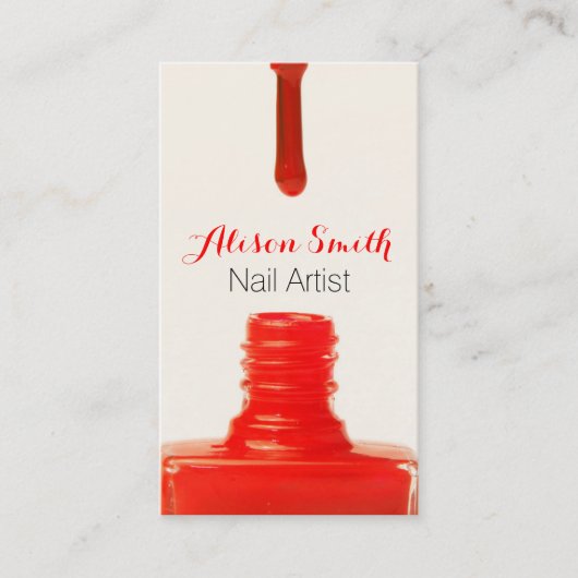 Carte De Visite Nail Artist/Nail Polish (Devant)