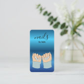 Carte De Visite Nail Artist QR Code Business Card (Debout devant)