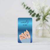 Carte De Visite Nail Artist QR Code Business Card (Debout devant)