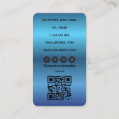 Carte De Visite Nail Artist QR Code Business Card (Dos)