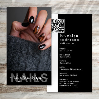 Carte De Visite Nail Artiste photo Code QR