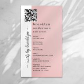 Carte De Visite Nail Artiste photo Code QR