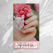 Carte De Visite Nail Artiste photo Code QR
