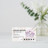 Carte De Visite Nail Polish | Manicured Hands Drawing (Debout devant)