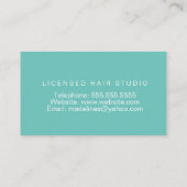 Carte De Visite Nail Studio Designer Galaxy Art Turquoise Noir (Dos)