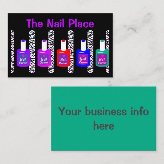 Carte De Visite Nail Tech (Devant / Derrière)