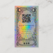 Carte De Visite Nail Tech | Holographic Celestial Nail Studio (Dos)