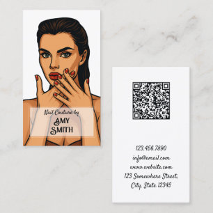 Carte de visite Nail Tech QR
