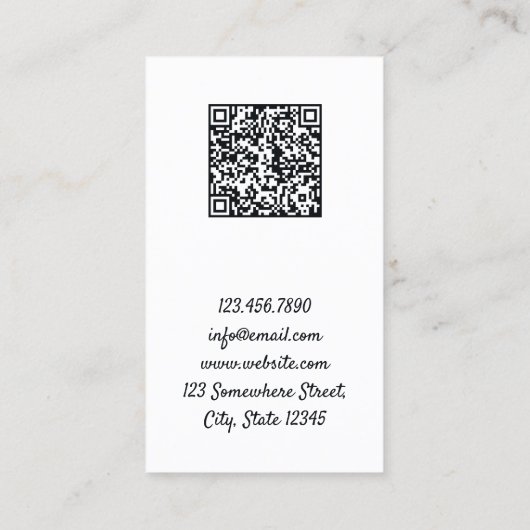 Carte de visite Nail Tech QR (Dos)