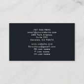 Carte De Visite Nail Tech Tarot Card Thème Noir (Dos)