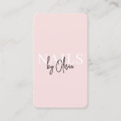 Carte De Visite Nail Technician Business Card with QR Code (Devant)