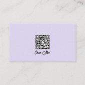 Carte De Visite Nail Technician Custom QR (Dos)