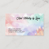 Carte De Visite Nail Technician Custom QR (Devant)