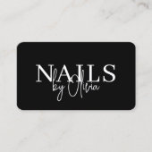 Carte De Visite Nail Technician QR Code Modern (Devant)