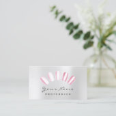Carte De Visite Nails Art Candy rose Grey Manucure Pedicure (Debout devant)