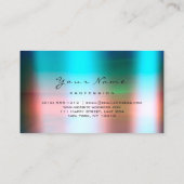 Carte De Visite Nails Artist Beauty Studio Ombre Océan Bleu (Dos)