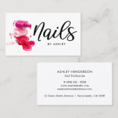 Carte De Visite Nails Chic Calligraphie (Devant / Derrière)