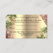 Carte De Visite Nails de maquillage professionnel Rendez-vous Rose (Dos)