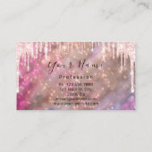 Carte De Visite Nails Manicure Maquillage Rose Lèvres Kiss Lips (Dos)