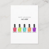 Carte De Visite Nails Manicure Pedicure Beauty Nail Artist Modern (Devant)