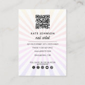 Carte De Visite Nails Manicure Pedicure Beauty Nail Artist Unique (Dos)